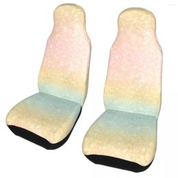 Car Seat Covers Pink Gold Mint Glitter Ombre Luxury Universal Cover For Most Cars AUTOYOUTH Fiber Protector