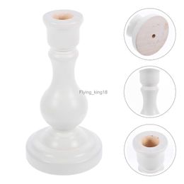 Holder Decoration Decorative Wood Candlestick Wooden Holders Candleholder Craft Display Stand HKD230825