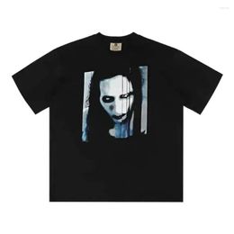 Magliette da uomo Abbigliamento da uomo Horror Anime Abiti stile gotico neutro Street Club Marca Y2k Hip-hop Emo T-shirt a maniche corte Top