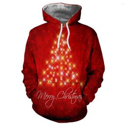 Men's Hoodies 2023 Brand 3D Snowman Print Men Women Christmas Hoodie Sweatshirt Teen Harajuku Casual Red Tracksuit Male