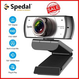 Spedal C920Pro 120 Wide Angle Webcam 1080P Full hd with Microphone USB Video Conference Meetting For Laptop Computer Mac PC HKD230825