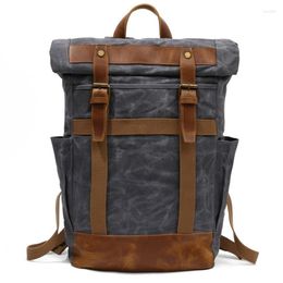 Backpack M156 Vintage Military Male Travel Bag Multifunction Waterproof School Shoulder Bagpack Canvas Men Daypacks