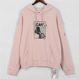 Men's Hoodies 2023 LIFE CAVEMT Terry Cherry Blossom Pink Print Thickened And Women's Loose Hooded Sweater