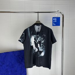 Mens Letter Print T Shirts luxury Black Fashion Designer Summer High Quality Top Short Sleeve Size M-XXXL