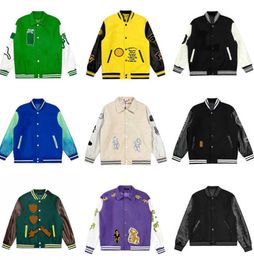 Mens Jackets Baseball Varsity Letter Stitching Embroidery Autumn Winter Men Loose sweatshirt Causal Outwear Coats