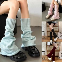 Women Socks Winter Warm Flared For Girls Lolitas Foot Cover Gothic Harajuku Middle Tube