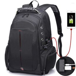 Backpack Men Women 17inch Laptop USB Charge Waterproof 40L Travel Bag Rucksack Schoolbag For Teens