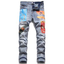 Mens Designers miris Jeans Distressed Ripped Biker Slim Straight Denim For Men s Print Womens Army Fashion Mans Skinny Pants IEG6