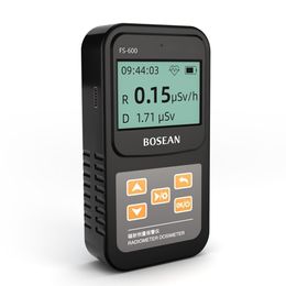 Radiation Testers BOSEAN FS-600 Counter Nuclear Radiation Tester X-ray -ray Rechargeable Handheld Counter Emission Dosimeter 230825