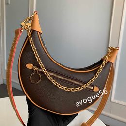 Evening Bags Designer Shoulder Bag 10A Mirror quality Moon Bag Genuine Leather Pea Buns Luxuries Crossbody Bag With Box L162