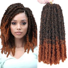 Human Hair Bulks Butterfly Locs Crochet Hair Dreadlocks Butterfly Faux Locks Crochet Braid Extensions Soft Locks Synthetic Hair 12"18"24"30Inches 230826