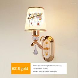Wall Lamps 2023 Latest Modern Led Light Gold Glass Ball Lamp Living Room Bathroom Bedroom Porch Indoor Lighting Decoration