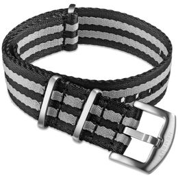 Watch Bands HEMSUT Band Nylon Replace Seatbelt Wrist Straps For Man Or Women 18mm 20mm 22mm 24mm 230825