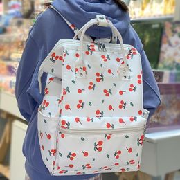 School Bags Women Cute Printing Waterproof Laptop Book Bag Lady Fashion Female Travel Teen College Backpack Girl Kawaii Nylon Leisure