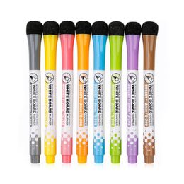 Markers 8PCS Magnetic Whiteboard Markers Erasable Liquid Chalk Markers with Eraser Water-base Ink Quick Drying Office Supplies W3JD 230826