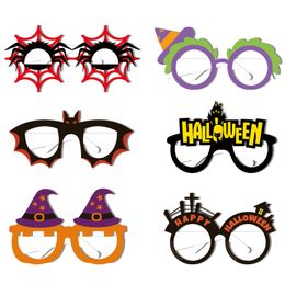 Backpacks Halloween Spider Wizard Hat Bat Tombstone Paper Glasses Children's Party P ography Props Decoration Accessories 230825