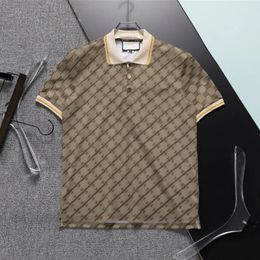 2023 High Quality Fashion Summer Short Sleeve Skulls Shirt Men Polo Hip Hop Classic Tops Polo Casual Business Slim Polos