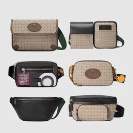 Designer Classic Chest Waist Bag Wallet Fashion Leather Crossbody Men's Women's Leather Sports Waist Bag Shoulder Bag Cell Phone Bag Multifunction Bag