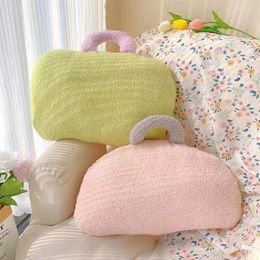 Pillow Ins Style Fashion Creative Bag Shape Teddy Velvet For Living Room Sofa Bedroom Decorative With Core