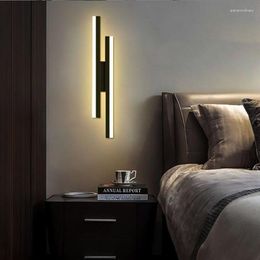 Wall Lamp Nordic Led Acrylic Indoor Long Lighting Bathroom Light Fixture Living Room Corridor Bedroom Decoration