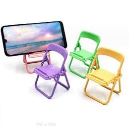Desktop Mini Chair Stand Bracket Cute Sweet Creative Can Be Used As Decorative Ornaments Foldable Lazy Drama Mobile Smart Phone Doll Holders for Kid Giftis