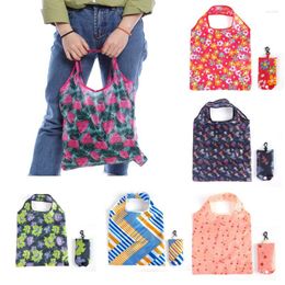 Shopping Bags Foldable Bag Reusable Travel Grocery Eco-Friendly Cute Animal Plant Printing Portable Supermarket