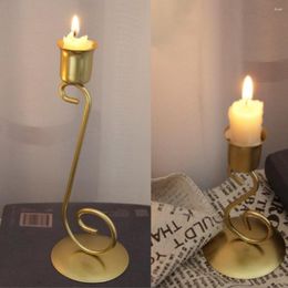 Candle Holders Iron Music Note Holder Exquisite Pendant Decoration Golden Candlestick