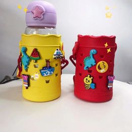 Other Drinkware Children Cartoon Thermos Cup Cover Bottle Bag Case Kettle Tumbler Protective Water Cups Aquaflask Accessories Silicone Sleeves 230825