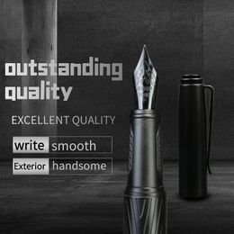 Fountain Pens Black samurai High quality fountain pen Black Forest Excellent Nib Office School Supplies Writing Smooth Ink Pens 230825