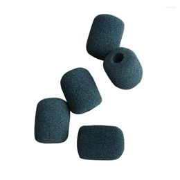 Microphones 5PCS Black Microphone Headset Foam Sponge Windscreen Mic Cover K0AC