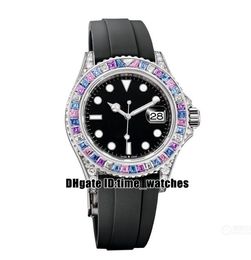 New 40mm Cal.3135 Automatic Mens Watch M126679 904 Steel Case Black Dial Super luminous Polychromatic Diamond Bezel Sapphire Rubber strap Gents Wristwatches