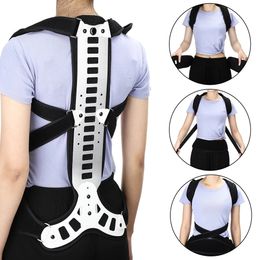 Other Massage Items Posture Corrector Back Support Orthosis Adjust Shoulder Waist Lumbar Spine Supporter Aluminum Plate Humpback Pain Relief 230825
