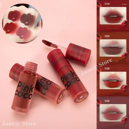 Lip Gloss Matte Glaze Dry Rose Lipstick Waterproof Long Lasting Velvet Tint Tube Nude Pigment Red Mud Makeup Cosmetics