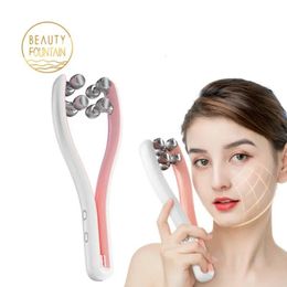 Face Massager Y Shape Anti Wrinkle Device V Roller Lifting Tool RF Full Body Slimming Double Chin Reduction 230825