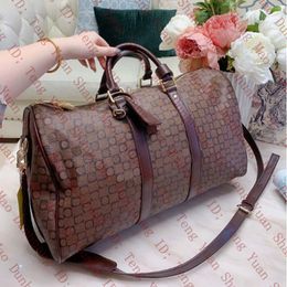 Tep quality designer bag the tote bag duffle bag chain travel bags outdoor PU leather print stripes letter soft single oversize designer luggage bag tote bag