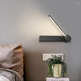 Wall Lamp Nordic 7W Creative Simple Design White Black Indoor LED Light Bedroom Living Dining Room Corridor El Coffee Shop