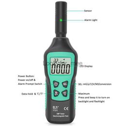 Digital Electro Field Radiation Detector Temperature Tester EMF Metre Dosimeter For Computer Phone HKD230826