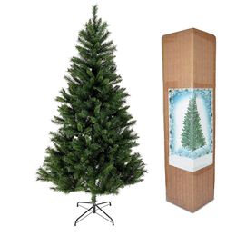 Other Event Party Supplies 21m Christmas Tree with 800 Tips Folding Stable Metal Stand Fast Assemble Flame Retardant PVC Green Artificial Fir 230825