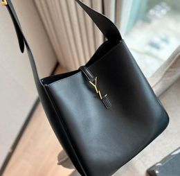 LE 37 Designer Bag Handbag Hobo High Quality Shoulder Bag Leather Bucket Bags Women Crossbody Black Gold Buckle Bags