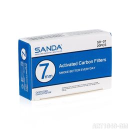 New 7mm ceramic Philtre fittings empty tube white paper plus activated carbon small box selling rolling paper