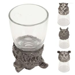Wine Glasses Whiskey Glass Cocktail Animal Head For Wedding