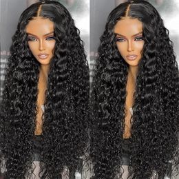 Synthetic Wigs 30inch Lace Front Wigs 13x4 Lace Frontal Human Hair Wig Loose Deep Wave Frontal Wig Wet and Wavy Glueless PrePlucked Ready To Go