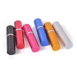 Packing Bottles Wholesale Aluminium Glass Bottle 10Ml Gift Per High Quality Refillable Mini Scent-Bottle Atomizer 10 Ml Drop Delivery Otaun