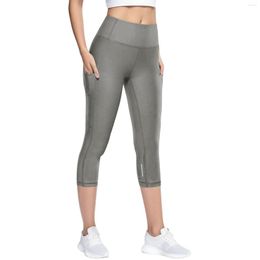 Women's Leggings 3/4 Yoga Pants Women Calf-Length Capri Pant Drying Quick Sport Fitness Gym High Waist