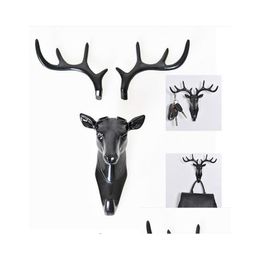 Wall Decor Hooks Antlers American Style Household Mti-Purpose Coat Keys Bags Clothes Hook Ga86 Drop Delivery Home Garden Housekee Organizat