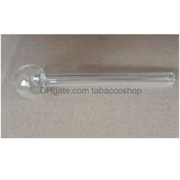 Smoking Pipes 65Mm Length Mini Clear Glass 18Mm Ball Oil Burner Tubes Nail Tips Burning Jumbo Pyrex Concentrate Thick Quality Transpar Dhkiu