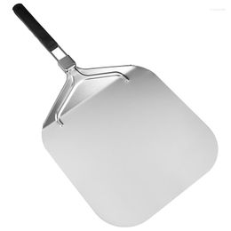 Baking Moulds Folding Aluminum Pizza Peel For Stone Professional Home Use Shovel And Cake On Oven & Grill