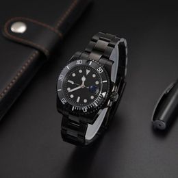 mens watch luxury designer watches reloj 40MM Black Dial Automatic Mechanical ceramic fashion Classic Stainless Steel Waterproof Luminous sapphire watchs