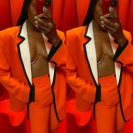 Elegant Mother Of The Bride Pants Suits Orange Wedding Dresses For Parties Formal Wear Plus Size Custom Made 2 Pieces