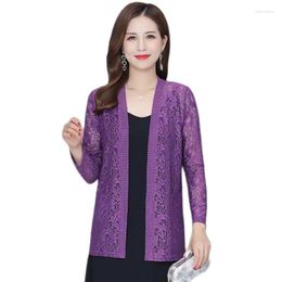 Women's Knits Sun Protection Clothing Long-sleeved Mid-length Thin Cardigan Summer Outer Wear Knitted Coat Women6XL